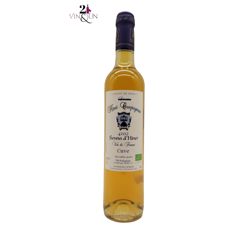 Sweet White Wine - Organic Wine - 2014 - Vin de France - Soyeux d'hiver - Dominique Andiran - 50 cl bottle