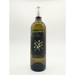 Dry White Wine - 2021 - Côtes de Gascogne - Happy Time - Château du Pouey - 75 cl bottle