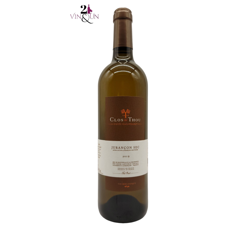 Dry White Wine - Organic Wine - 2019 - Jurançon - Cuvée Guilhouret - Clos Thou - 75 cl bottle