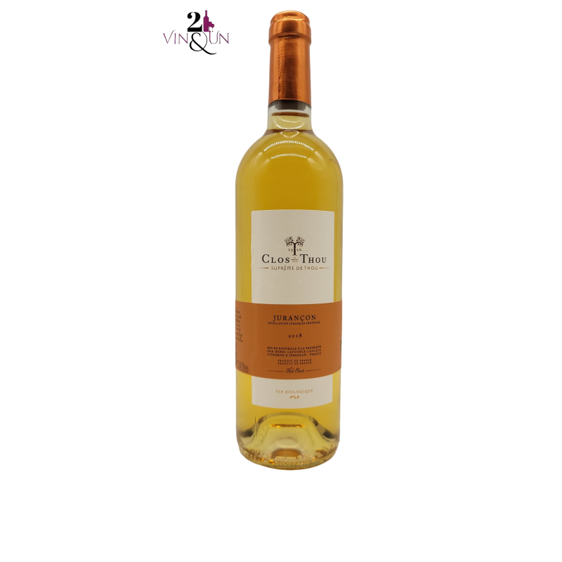 Sweet White Wine - Organic wine - 2018 - Jurançon - Suprême de Thou - Clos Thou - 75 cl bottle