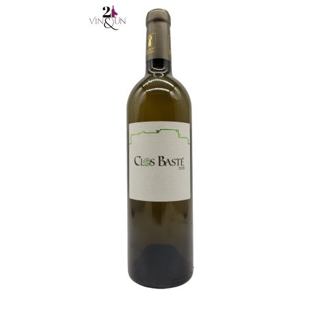 Dry White Wine - Organic Wine - 2020 - Pacherenc du Vic Bilh - Pacherenc du Vic Bilh sec - Clos Basté - 75 cl bottle