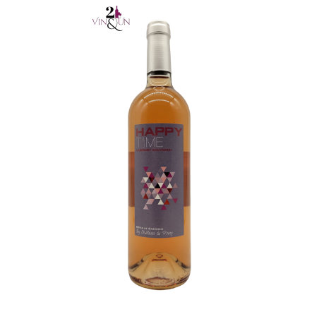 Vin Rosé - 2021 - Côtes de Gascognes - Happy Time - Château du Pouey - Bouteille de 75 cl